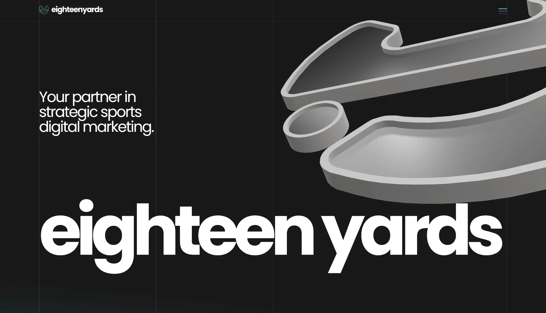 eighteen yards homepage design preview